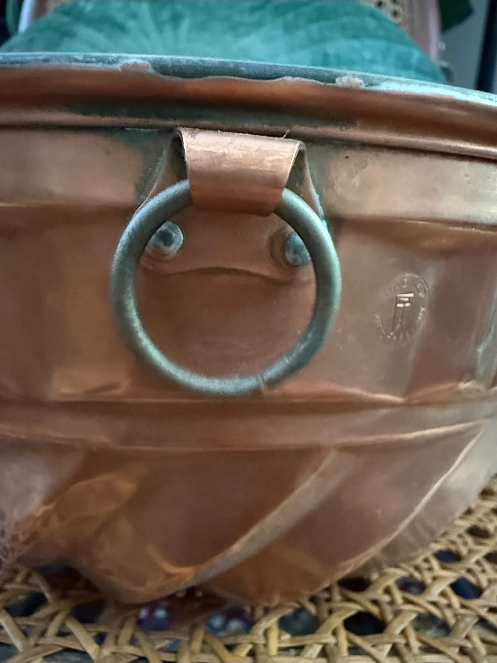 Vtg Christian Wagner Rein Kupfer West Germany Copper Swirl Star Bundt Cake Pan